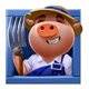 big bad wolf pigs of steel pigwithaspade symbol