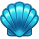 big boat big catch blue clam symbol
