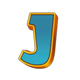 big heist j letter symbol