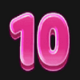 big piggy bank 10 symbol