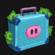 big piggy bank suitcase symbol
