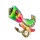 bigger bass splash bait symbol
