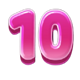 bigger piggy bank 10 symbol