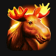 black wolf hold and win moose symbol
