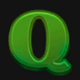 black wolf hold and win q letter symbol
