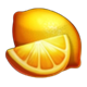 blazing coins hold and win lemon slice symbol