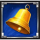 blazing fire pots hold and spin bell symbol