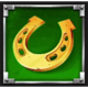 blazing fire pots hold and spin horseshoe symbol