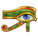 book of pharaon gold eye horus symbol
