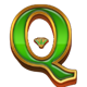 book of pharaon gold letter q symbol