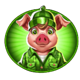 brick house bonanza pig green symbol