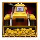 bulldozer truck symbol