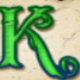 burning stars k symbol