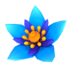 butterfly staxx powerpoints blue flower symbol