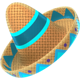 calle pinata sombrero symbol