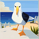 cape wins legends of the coastline gull symbol
