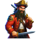 captain kraken megaways pirate symbol