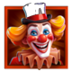 carnival rush circus clown symbol