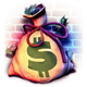 cash bandits 3 money bag symbol