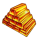 cash cave rings of fortune ingots symbol