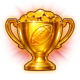 champions night hold and win trophy symbol