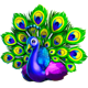 charming queens peacock symbol
