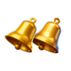 chicken coin bell symbol