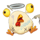 chicken royal chicken character symbol