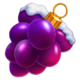 christmas coin grapes symbol