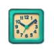 coo coo cashoo lightning lines turquoise clock symbol