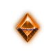 crazy gems christmas orange gem symbol