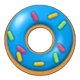 detective donut christmas blue donut symbol