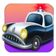 detective donut christmas police car symbol