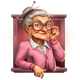 dirty dates glasses lady symbol