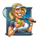 dirty dates tennis lady symbol