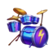 dr rock and the riff reactor 2 drums symbol