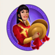 dragon dance girl symbol