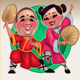 dragon dance people symbol