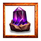 elemental deluxeways crystal purple symbol