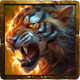 fire lion 2 tiger symbol