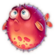 fishermans bounty red puffer fish symbol