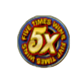 five times wins title symbol