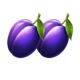 fortune bags plums symbol
