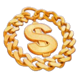 fortune snake dollar symbol
