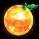 gem fruits orange symbol