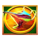 genie jackpots even more wishes lamp symbol