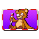 gingerdead angry teddy bear symbol