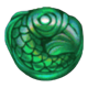 gold koi fortune jade fish medallion symbol