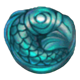gold koi fortune teal fish token symbol