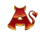 gold trio lil demon a symbol